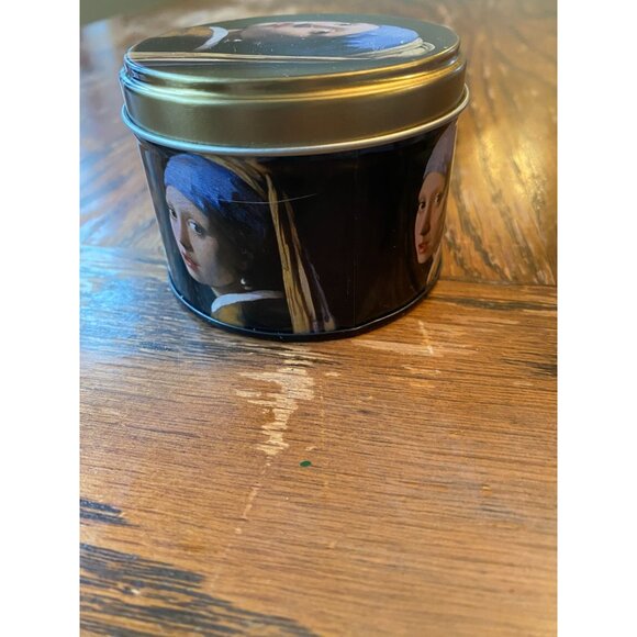 Van Gogh "Girl With A Pearl Earring" Decorative Metal Tin Box 2.5"x2.75" - Picture 3 of 6